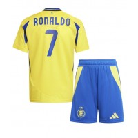 Maglie da calcio Al-Nassr Cristiano Ronaldo #7 Prima Maglia Bambino 2024-25 Manica Corta (+ Pantaloni corti)